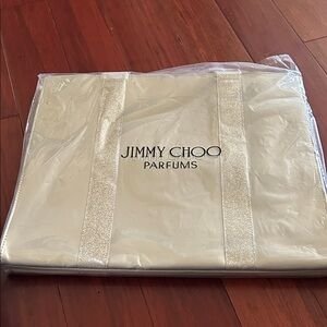 Jimmy Choo Parfums Metallic Silver Tote